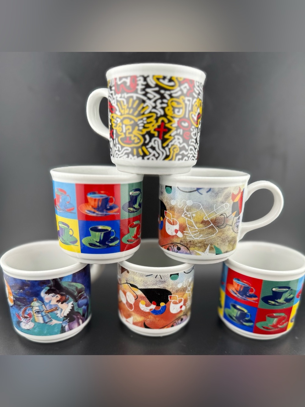 6 Cafe des Arts by Tognana for Lavazza, espresso cups. 2oz